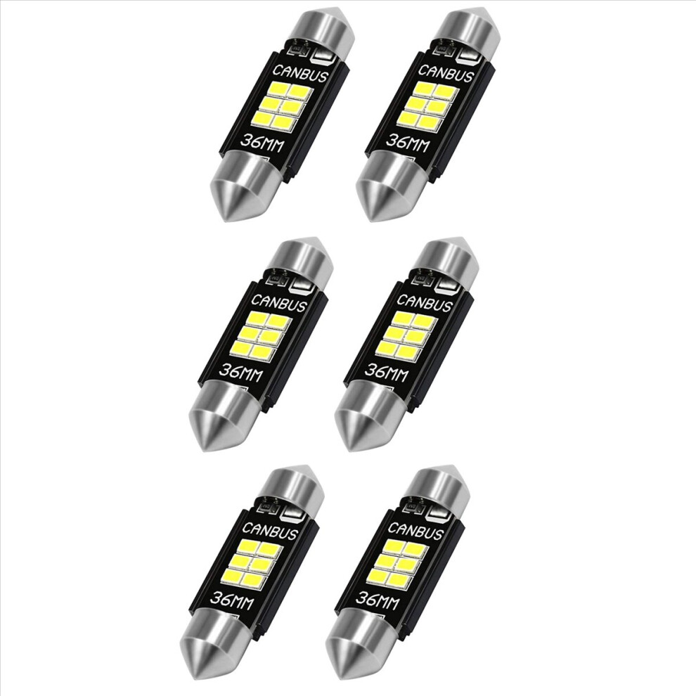 3020 Chipset Led Bulbs 36Mm Festoon De3175 6428 Xenon White 4714273597483