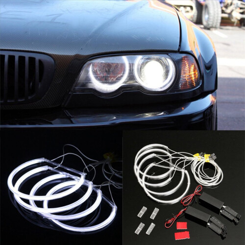 4x CCFL Angel Eye LED ringlicht wit zonder projector 2