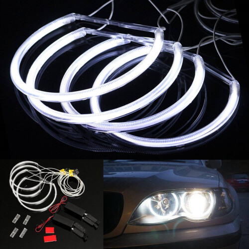 4x CCFL Angel Eye LED ringlicht wit zonder projector 1
