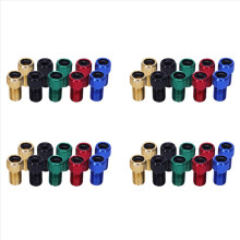 Adaptador de válvula Presta a Schrader (10 unidades), multicolor, para cámara de neumático de bicicleta