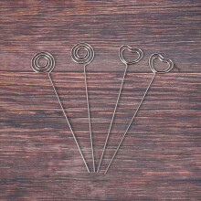 60 stuks memoclip voor bruidstaartdecoratie, rond en hartvormig