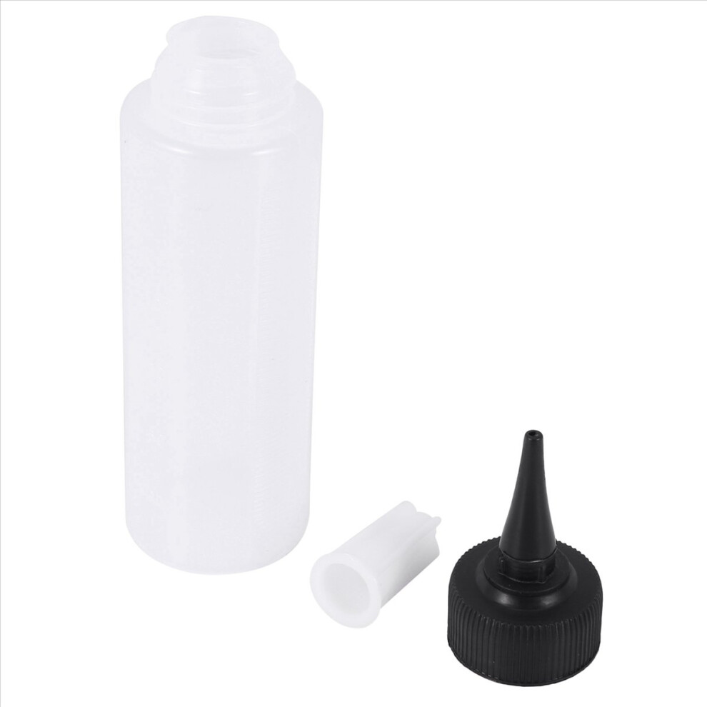 150ml Salon Hair white+black Applicator Bottle Scale Hairdressing