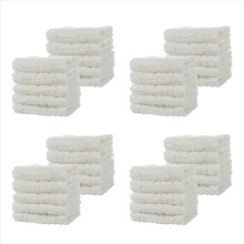Baby-Musselin-Badetücher, 10er-Pack Baumwoll-Baby-Gesichtshandtücher, Weiß