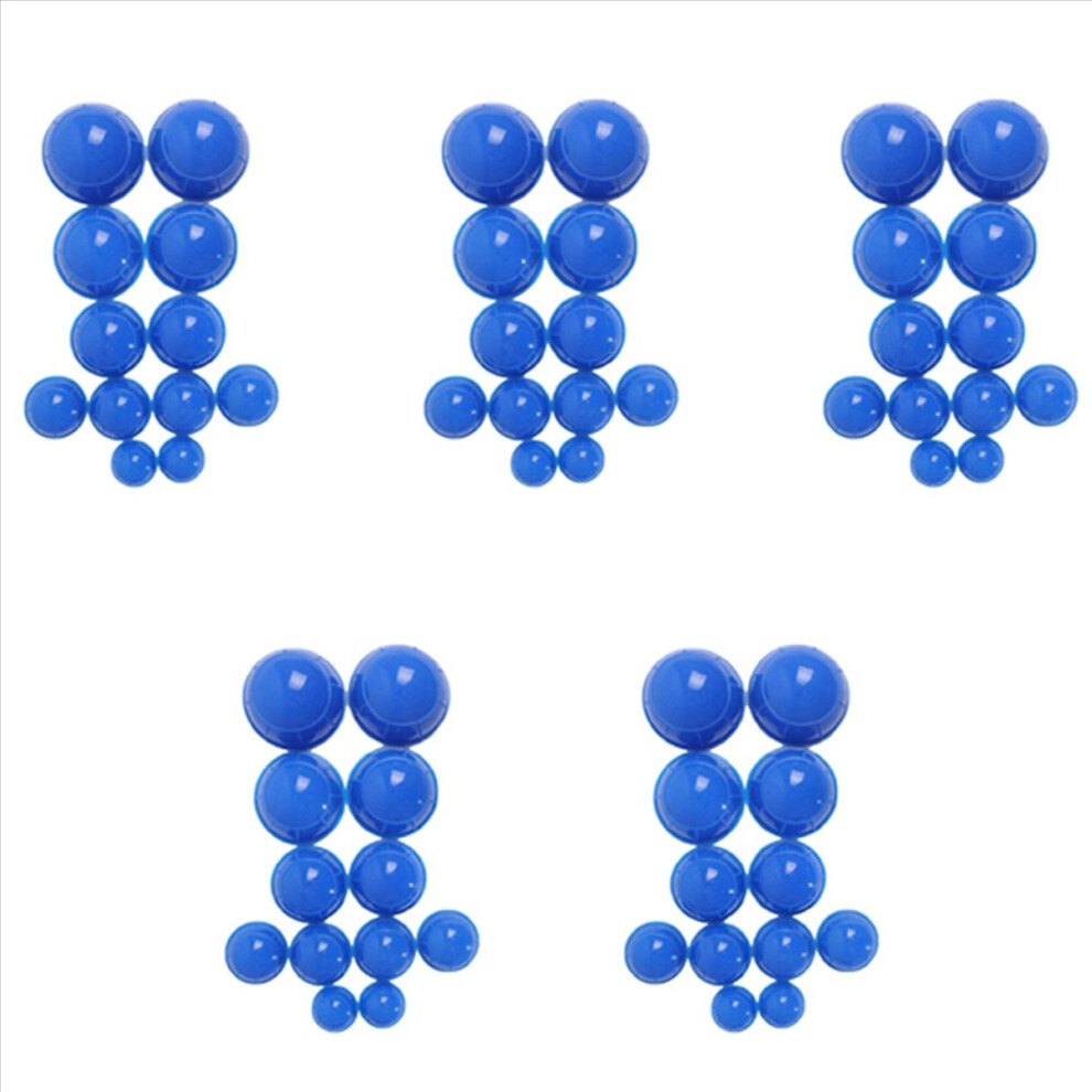 Blue 12Pcs Health Care Vacuum Cupping Cups Silicone Suction Massage
