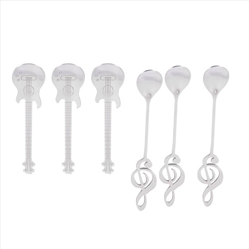 Coffee Spoons,6 Pack Cute Teaspoons Stainless Steel 2
