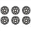 8 Pack Inline Skate Wheels with Bearings Wheels 70mm 1