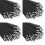 Abraçadeiras de metal pretas, 100 peças, 11,8 polegadas, braçadeira de cabo de aço inoxidável 304 1