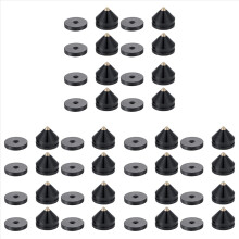 8 Set suporturi pentru boxe, picioare, țepi, con, podea, cui, negru