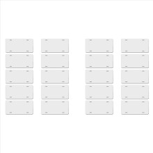 Lot de 10 plaques d'immatriculation vierges à sublimation pour décoration de voiture personnalisée