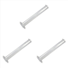 250mL White Plastic Liquid Measurement Graduated Cylinder for Lab Set
