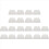 19x12,5 cm platte witte plastic taartdecoratie-deegschraper 1