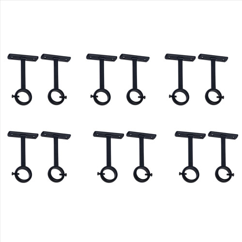 Ceiling Mounted Curtain Rod Brackets, Heavy Duty Ceiling Bracket