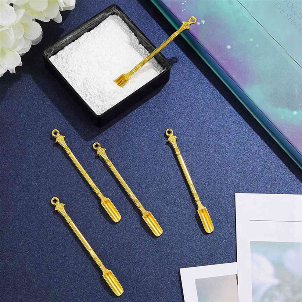 Gold/Silver 24Pcs Mini Shovel Snuff Spoon,For Filling Vials With Salts Shovel