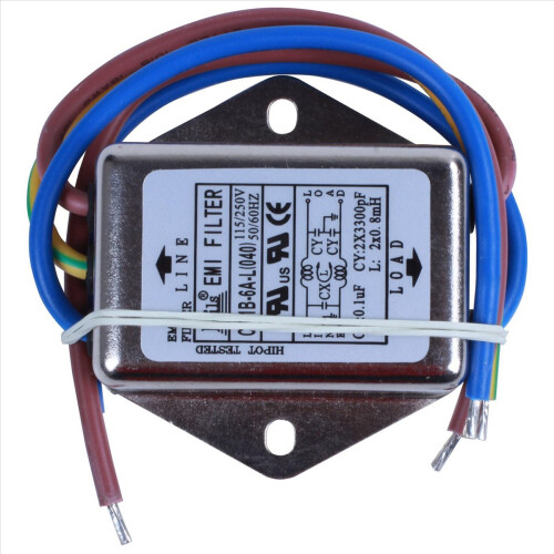 AC 115 V/250 V 6 A filter van individuele fase 1