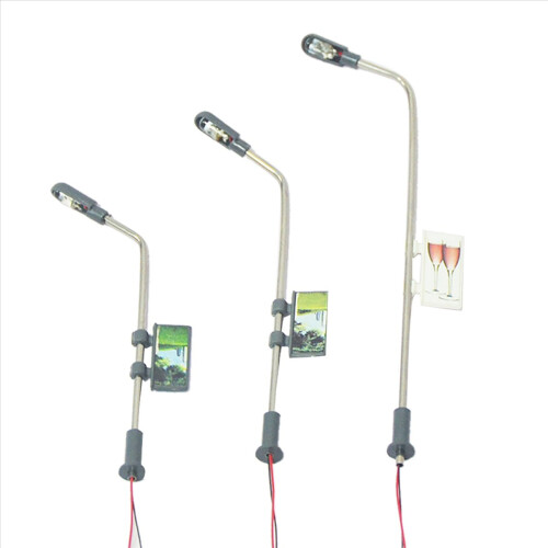 Φωτιστικό κήπου με θερμό λευκό LED, κλίμακας HO 1:100 1