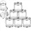 Farbeimer, transparenter Eimer mit Metalldeckel und Griff, 8er-Pack 3