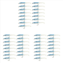 Isca de pesca falsa com anzol, isca de enguia 5 cm/0,6 GT, 15 peças, azul