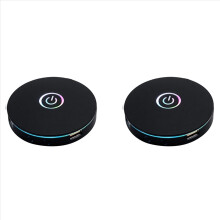 Comutator computer cu efect de iluminare RGB, comutator extern de alimentare gazdă (negru)