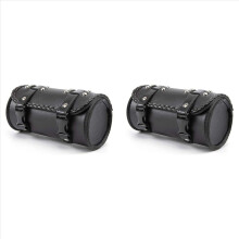 Sacoche de fourche de moto en cuir PU, pochette à outils pour guidon de vélo, universelle