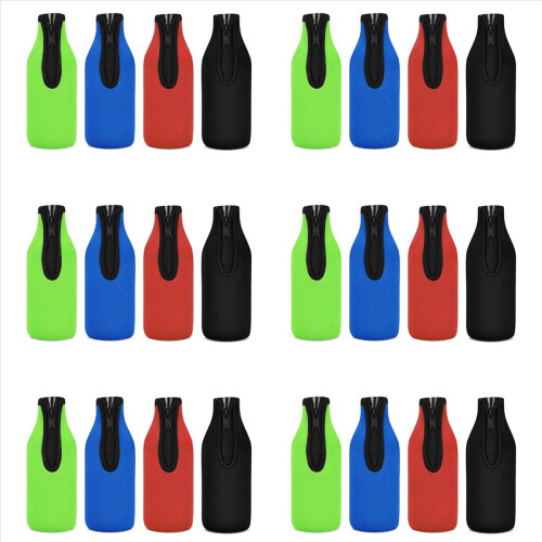 4 Pack Beer Bottle Insulator Sleeve Keep Drink Cold,Neoprene Cover