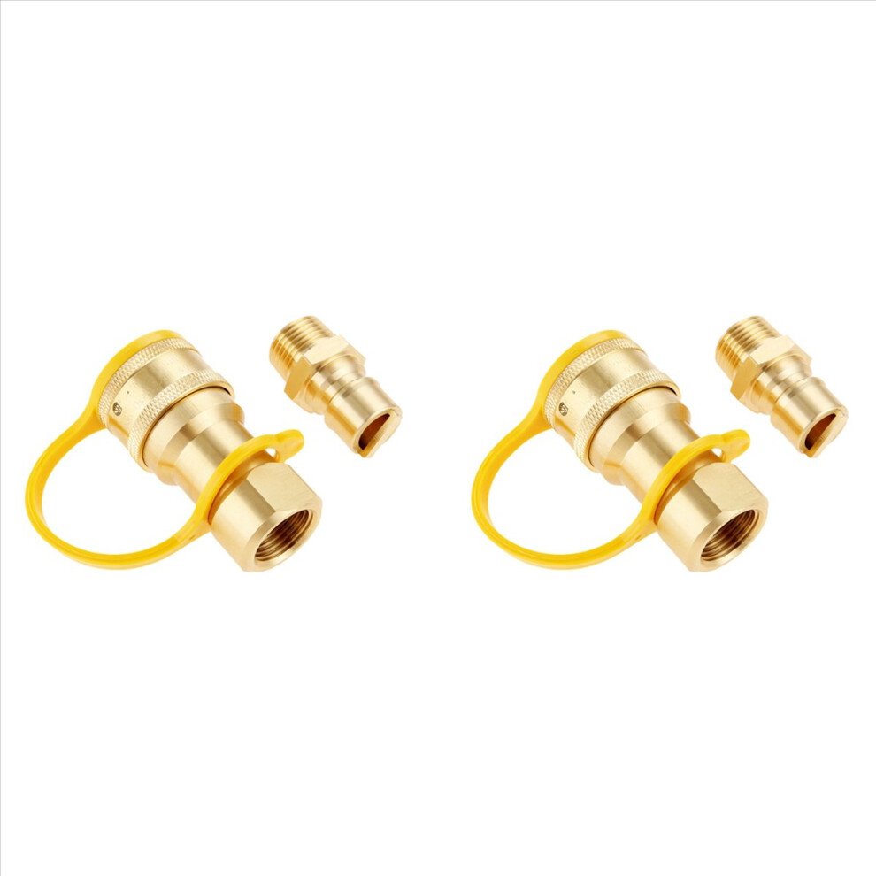 1/2 Inch Solid Brass Gas Propane Quick Connect Disconnect Adapter 4714273587514