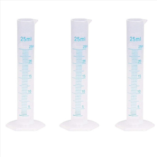 Measuring Cylinder Plastic Graduated Tube Tool for Lab(25Ml)