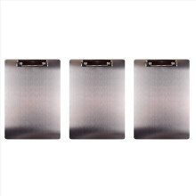 Pasta de metal A4 com prancheta de aço inoxidável para empresas