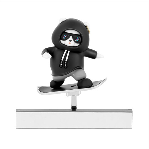 Slidable Skateboard Bear Control Screen Decoration for Model Y