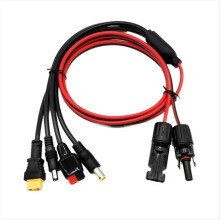 4-i-1 solpanelstik forlængerkabel splitter kompatibel XT60