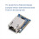 UART til ETH (B), TTL UART til Ethernet minimodul, krenelerte hull 2