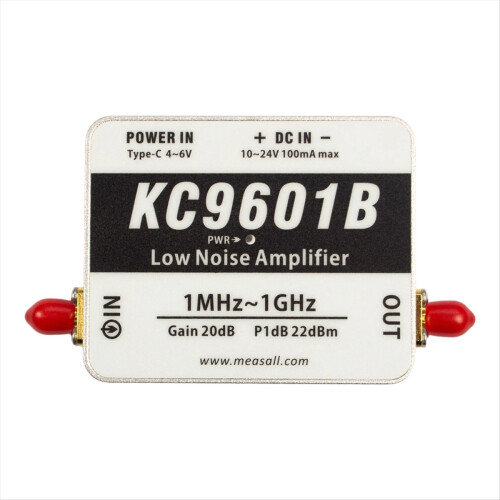 Ενισχυτής χαμηλού θορύβου KC9601B 1-1000MHz Μονάδα LNA υψηλής γραμμικότητας 21dB