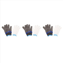 Stainless Steel Wire Mesh Safety Gloves for Meat Cutting(Extra Large)