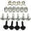 20 Pcs Engine Cover Fixing Fitting Clips Screws Kit 5