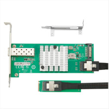 Placă de rețea cu fibră optică M.2 la un singur port 10G SFP+, cip JL82599EN