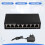 Διακόπτης Gigabit Ethernet 8 θυρών 10/100/1000mbps για επιτραπέζιους υπολογιστές, βύσμα EU 6
