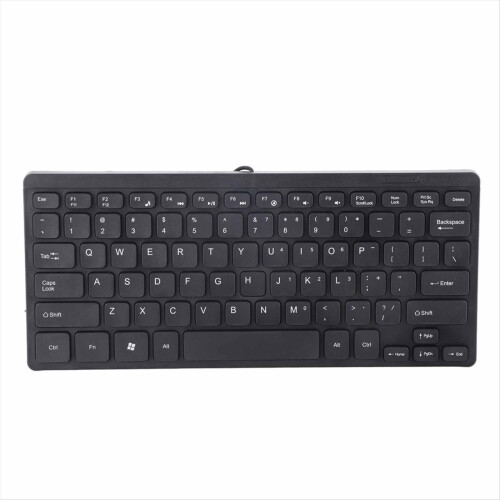 78 Keys USB Wired Keyboard ABS Multimedia Computer Keyboard