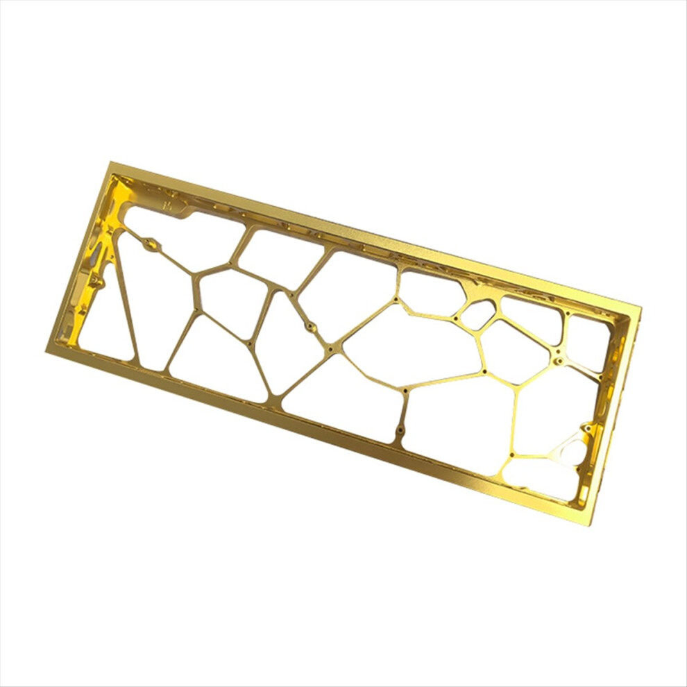 H60 Hollow Aluminum Keyboard Case Protective Shell Gold 4714273510307