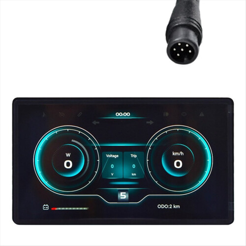 H8 Cykelcomputer 24V 36V 48V 60V LED Cykelcomputer 6-benet
