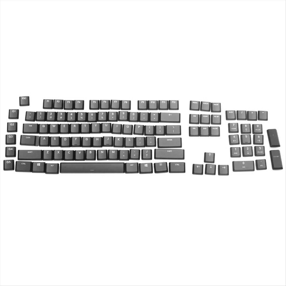 109 Keycaps For Tkl Rgb Mechanical Gaming Keyboard Black 4714273520450