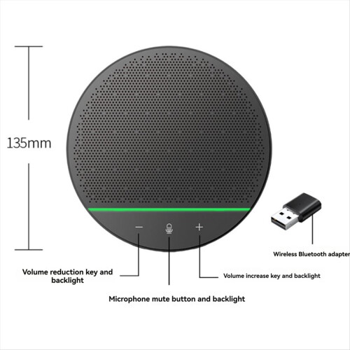 Omni-directional Microphone 360 Pickup Wireless Conference Speaker 2