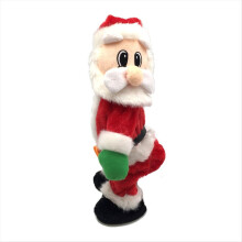 Zingende dansende Kerstman heupschudfiguur gedraaid heupspeelgoed