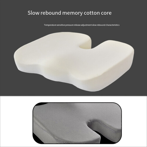 Ergonomisk Memory Bomuld Studenterøv Pude Pude Grå 1