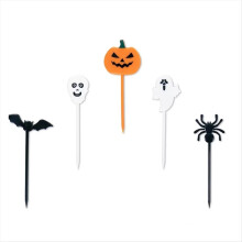 Halloween tandstikker græskar spøgelse flagermus frugtgaffel dessert