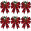 12PCS Christmas Black Red Bow Christmas Tree Decoration Bows 1