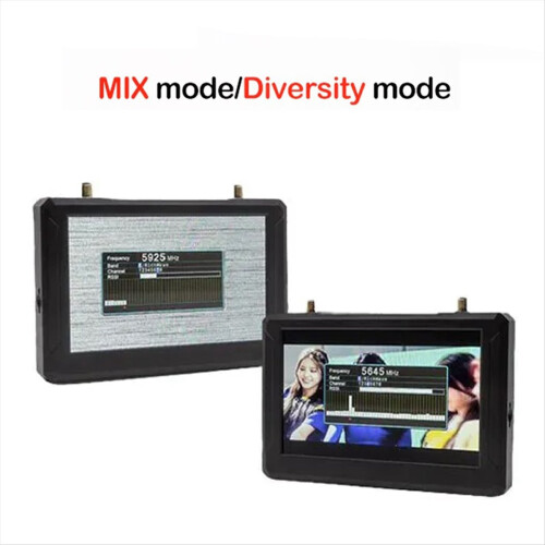 Monitor FPV de 5 polegadas 800x480 com receptor de diversidade Steadyview integrado