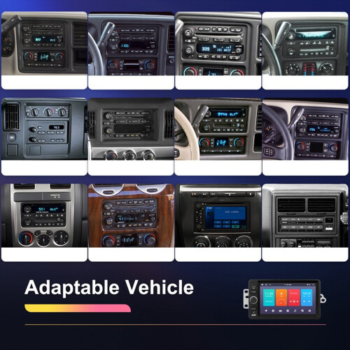 Som automotivo de 7 polegadas para reprodutor Bluetooth WIFI 2 e 64G 2