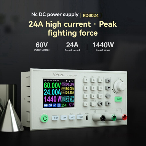 Fonte de alimentação regulada CNC DC 24A com display digital RD6024-W 1