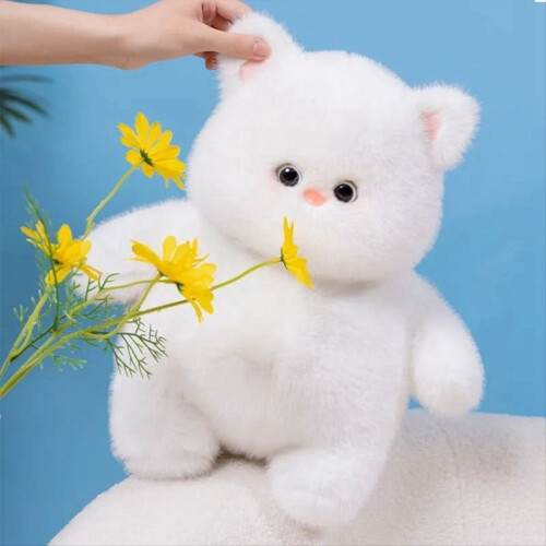 Boneca de gatinho super macia e relaxante, preta 2