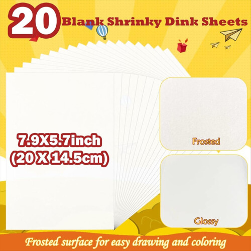 Shrink Plastic Shrink Keychain Kit, for DIY/Rings/Crafts/Keychains 1