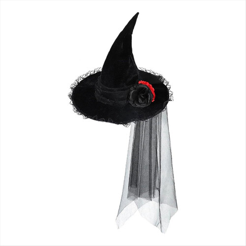 Dospělý punkový čarodějnický klobouk, Halloweenský kostým, čarodějnický klobouk